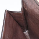 Christian Dior Trotter Canvas Shoulder Bag Brown Gold Auth bs34135-21