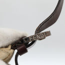 FENDI Zucca Canvas Mamma Baguette Shoulder Bag Beige Silver Auth bs34136A-10