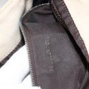FENDI Zucca Canvas Mamma Baguette Shoulder Bag Beige Silver Auth bs34136A-12