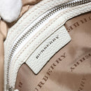 BURBERRY Nova Check Shoulder Bag Nylon Beige Silver Auth bs34138-11