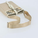 BURBERRY Nova Check Shoulder Bag Nylon Beige Silver Auth bs34138-7