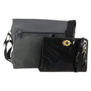 Salvatore Ferragamo Shoulder Bag Leather 2 Set Black Gray Auth bs34139-1