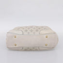 LOUIS VUITTON Mahina Solar PoweredGM Bag Leather White M93128 LV Auth bs34140-15