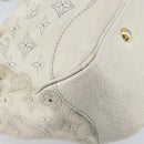 LOUIS VUITTON Mahina Solar PoweredGM Bag Leather White M93128 LV Auth bs34140-17