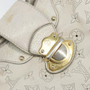 LOUIS VUITTON Mahina Solar PoweredGM Bag Leather White M93128 LV Auth bs34140-18