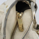 LOUIS VUITTON Mahina Solar PoweredGM Bag Leather White M93128 LV Auth bs34140-19