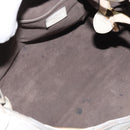 LOUIS VUITTON Mahina Solar PoweredGM Bag Leather White M93128 LV Auth bs34140-11