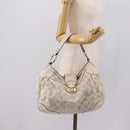 LOUIS VUITTON Mahina Solar PoweredGM Bag Leather White M93128 LV Auth bs34140-28