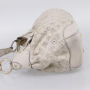 LOUIS VUITTON Mahina Solar PoweredGM Bag Leather White M93128 LV Auth bs34140-3