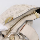 LOUIS VUITTON Mahina Solar PoweredGM Bag Leather White M93128 LV Auth bs34140-6