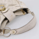 LOUIS VUITTON Mahina Solar PoweredGM Bag Leather White M93128 LV Auth bs34140-7