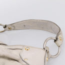 LOUIS VUITTON Mahina Solar PoweredGM Bag Leather White M93128 LV Auth bs34140-5