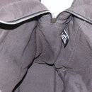 HERMES Her Line Tote Bag Canvas Gray Silver Auth bs34142-18