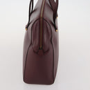 BALLY Cartier Shoulder Bag Leather 2 Set Bordeaux White Auth bs34145-12