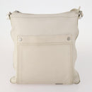 BALLY Cartier Shoulder Bag Leather 2 Set Bordeaux White Auth bs34145-2