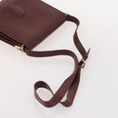 CARTIER Shoulder Bag Leather 2 Set Bordeaux Beige Auth bs34146-13