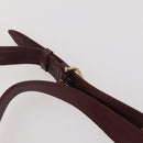 CARTIER Shoulder Bag Leather 2 Set Bordeaux Beige Auth bs34146-14