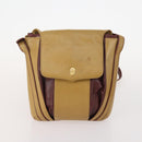 CARTIER Shoulder Bag Leather 2 Set Bordeaux Beige Auth bs34146-2