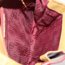 CARTIER Shoulder Bag Leather 2 Set Bordeaux Beige Auth bs34146-9