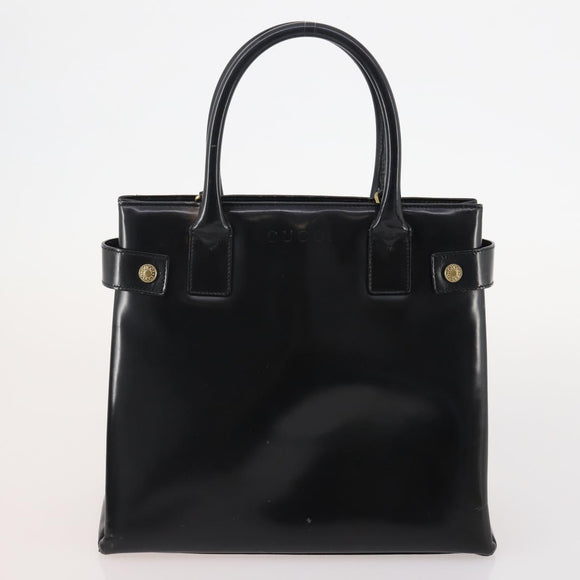 GUCCI GG Canvas Shoulder Bag Leather 3 Set Black Beige Auth bs34147