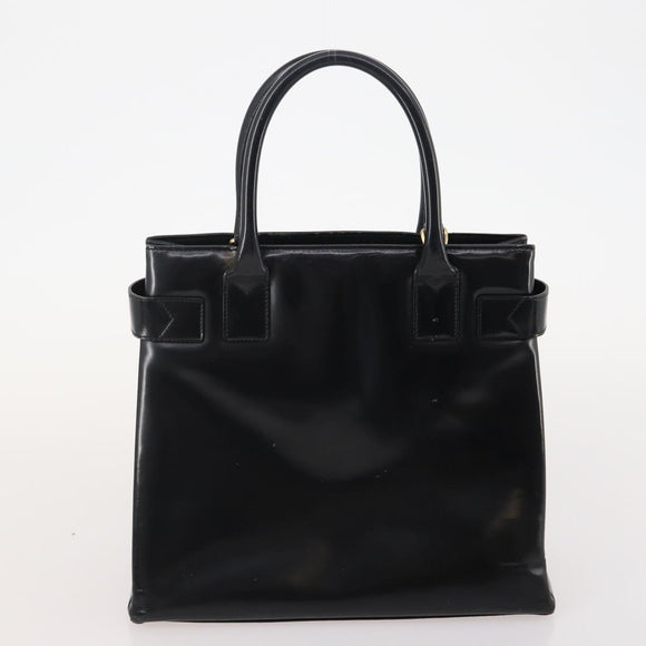 GUCCI GG Canvas Shoulder Bag Leather 3 Set Black Beige Auth bs34147