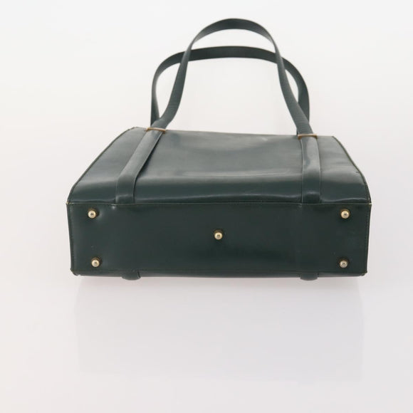 GUCCI GG Canvas Shoulder Bag Leather 3 Set Black Beige Auth bs34147