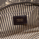 FENDI Zucca Canvas Hand Bag Black Brown Auth bs34149-15