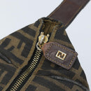 FENDI Zucca Canvas Hand Bag Black Gold Auth bs34151-15