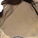 FENDI Zucca Canvas Hand Bag Black Gold Auth bs34151-18