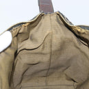 FENDI Zucca Canvas Hand Bag Black Gold Auth bs34151-20