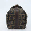 FENDI Zucca Canvas Hand Bag Black Gold Auth bs34151-4