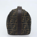 FENDI Zucca Canvas Hand Bag Black Gold Auth bs34151-5