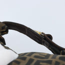 FENDI Zucca Canvas Hand Bag Black Gold Auth bs34151-7