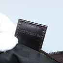 FENDI Zucca Canvas Pouch Black Brown Auth bs34152-12