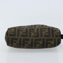 FENDI Zucca Canvas Pouch Black Brown Auth bs34152-6