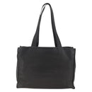 CHANEL Tote Bag Leather Black CC Auth bs34155-13