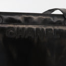 CHANEL Tote Bag Patent leather Black Gold CC Auth bs34158-16