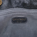 CHANEL Tote Bag Patent leather Black Gold CC Auth bs34158-18
