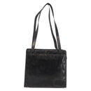 CHANEL Tote Bag Patent leather Black Gold CC Auth bs34158-2