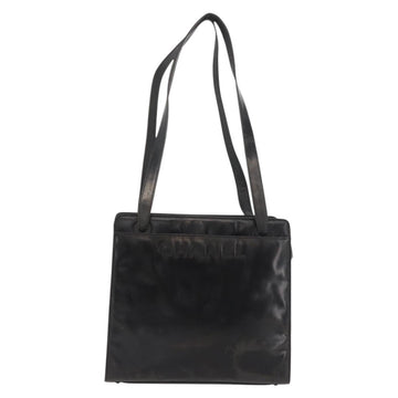 CHANEL Tote Bag Patent leather Black Gold CC Auth bs34158 - 0