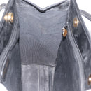 CHANEL Tote Bag Patent leather Black Gold CC Auth bs34158-20