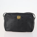 MCM Vicetos Logogram Shoulder Bag PVC Leather 2 Set Black Auth bs34160-2
