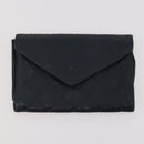 CHANEL Matelasse Wallet Caviar Skin Nylon 3 Set Black Gray Navy CC Auth bs34162-14