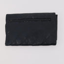 CHANEL Matelasse Wallet Caviar Skin Nylon 3 Set Black Gray Navy CC Auth bs34162-15