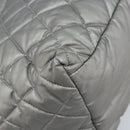 CHANEL Cococoon Hand Bag Nylon Silver CC Auth bs34163-16