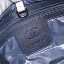 CHANEL Cococoon Hand Bag Nylon Silver CC Auth bs34163-19
