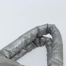 CHANEL Cococoon Hand Bag Nylon Silver CC Auth bs34163-8