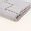 BOTTEGA VENETA INTRECCIATO Bifold Wallet Leather Purple Gold Auth bs34168-10