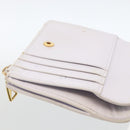 BOTTEGA VENETA INTRECCIATO Bifold Wallet Leather Purple Gold Auth bs34168-16