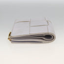 BOTTEGA VENETA INTRECCIATO Bifold Wallet Leather Purple Gold Auth bs34168-4